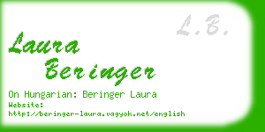 laura beringer business card